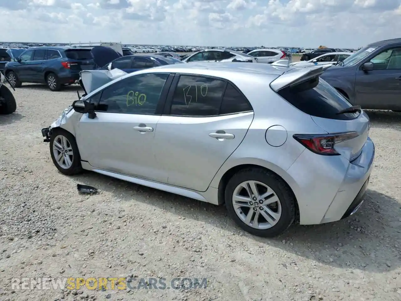 2 Photograph of a damaged car JTNB4RBE4L3084641 TOYOTA COROLLA 2020