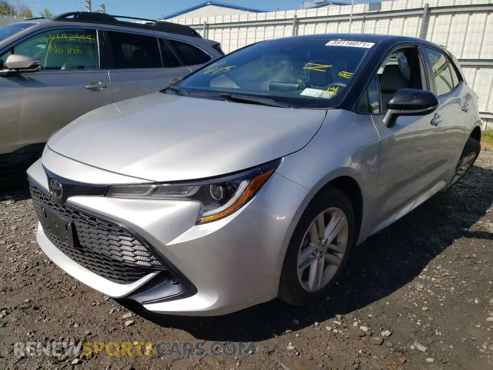 2 Photograph of a damaged car JTNB4RBEXL3088502 TOYOTA COROLLA 2020
