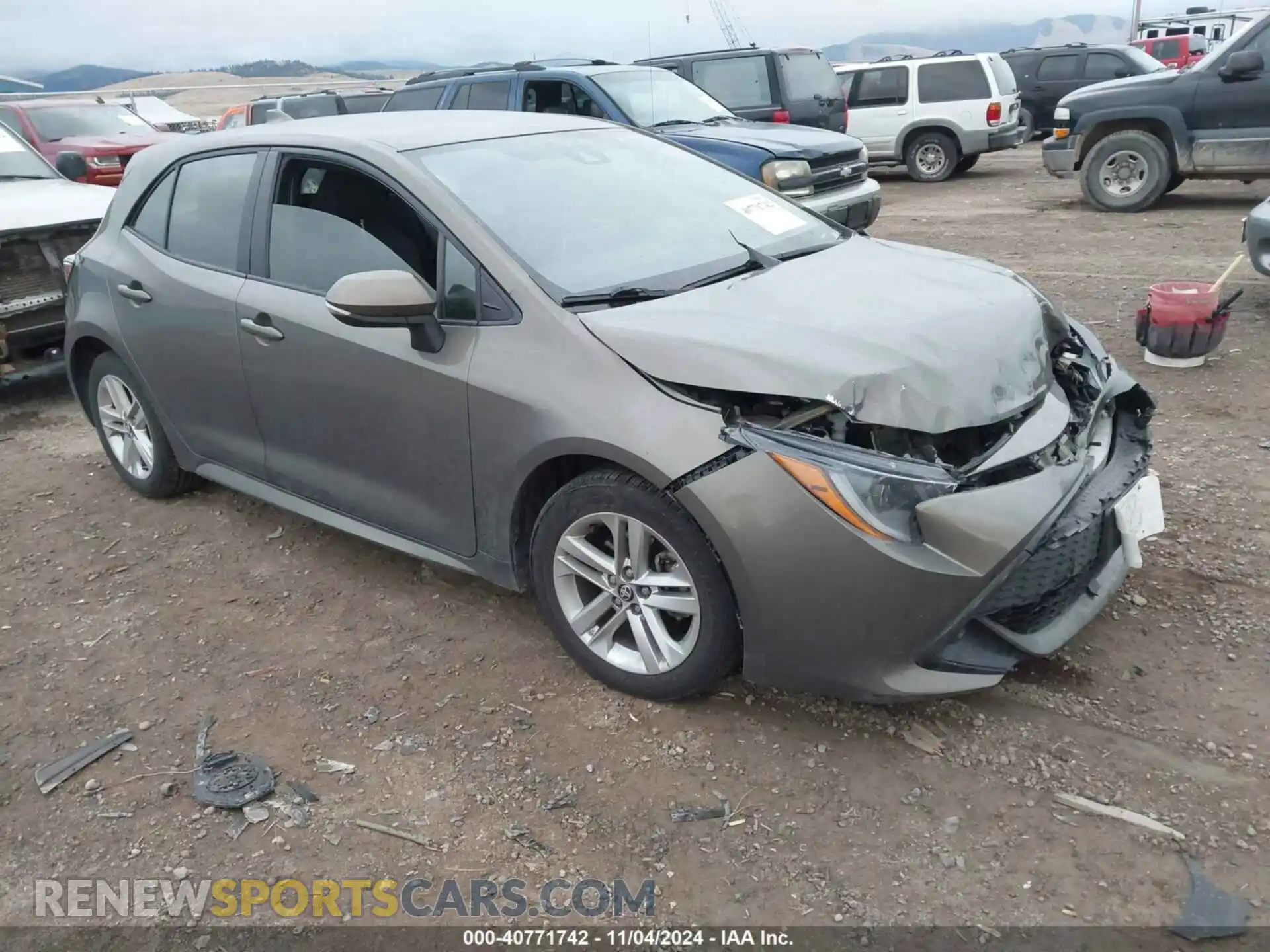 1 Photograph of a damaged car JTND4RBE0L3097055 TOYOTA COROLLA 2020