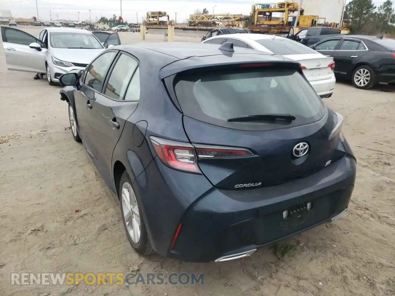 3 fotografías del automóvil dañado JTND4RBE6L3075982 TOYOTA COROLLA 2020