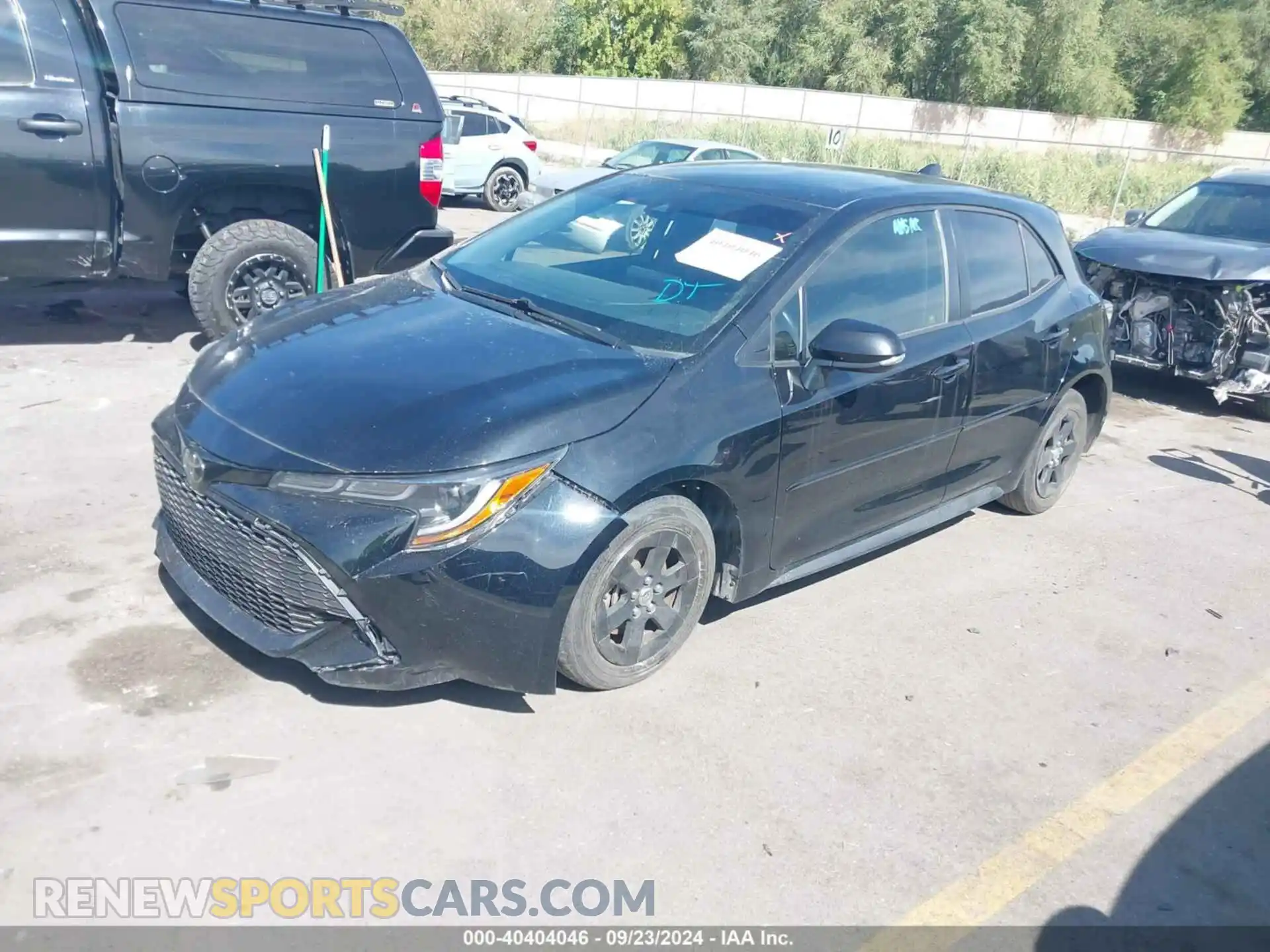 2 fotografías del automóvil dañado JTND4RBE7L3101926 TOYOTA COROLLA 2020