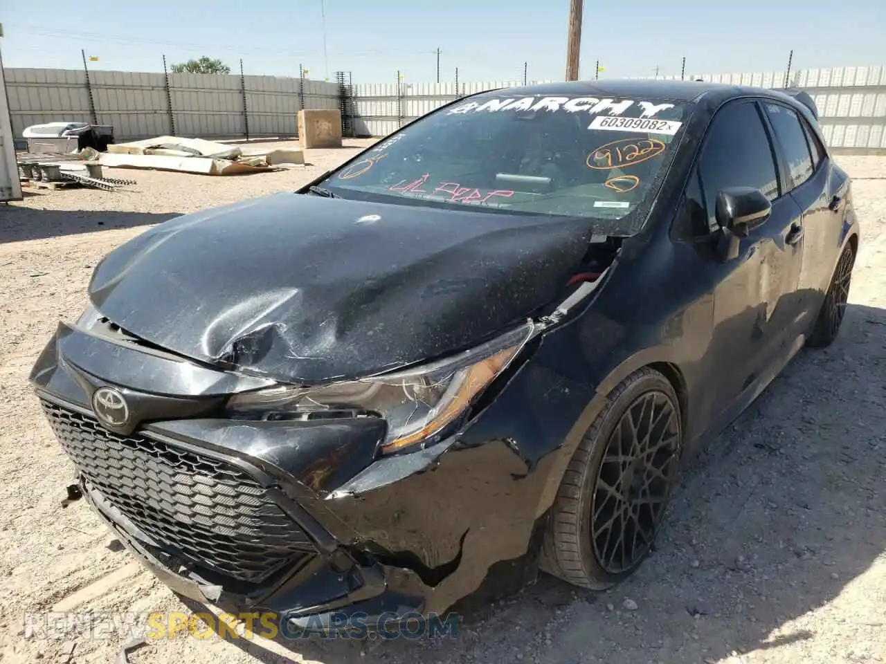 2 Photograph of a damaged car JTND4RBE8L3098471 TOYOTA COROLLA 2020
