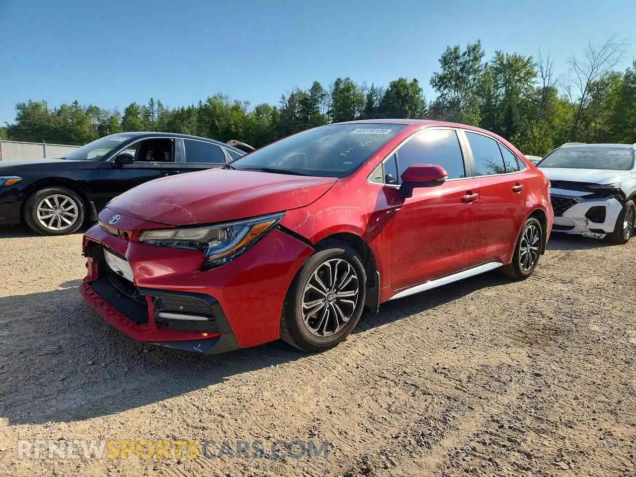1 Photograph of a damaged car 5YFB4MBE4MP084736 TOYOTA COROLLA 2021