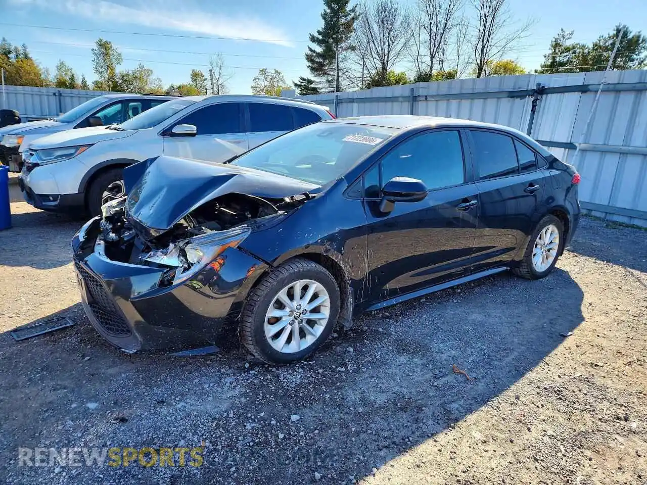 1 fotografías del automóvil dañado 5YFBPMBE0MP258633 TOYOTA COROLLA 2021