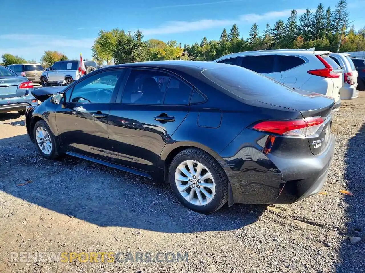 2 fotografías del automóvil dañado 5YFBPMBE0MP258633 TOYOTA COROLLA 2021