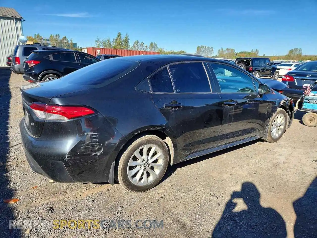 3 fotografías del automóvil dañado 5YFBPMBE0MP258633 TOYOTA COROLLA 2021