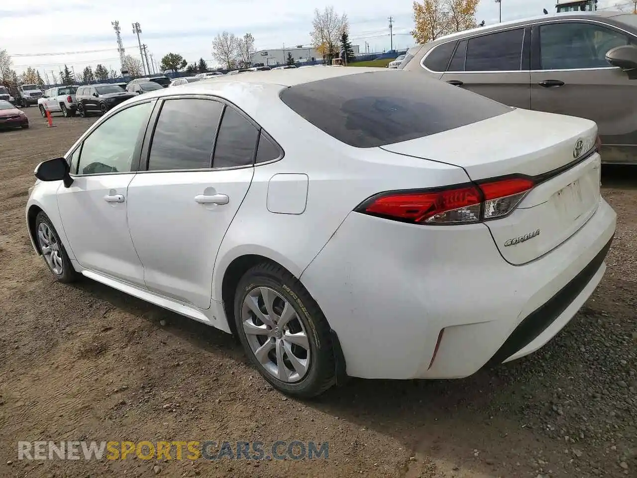2 Photograph of a damaged car 5YFBPMBE4MP222430 TOYOTA COROLLA 2021