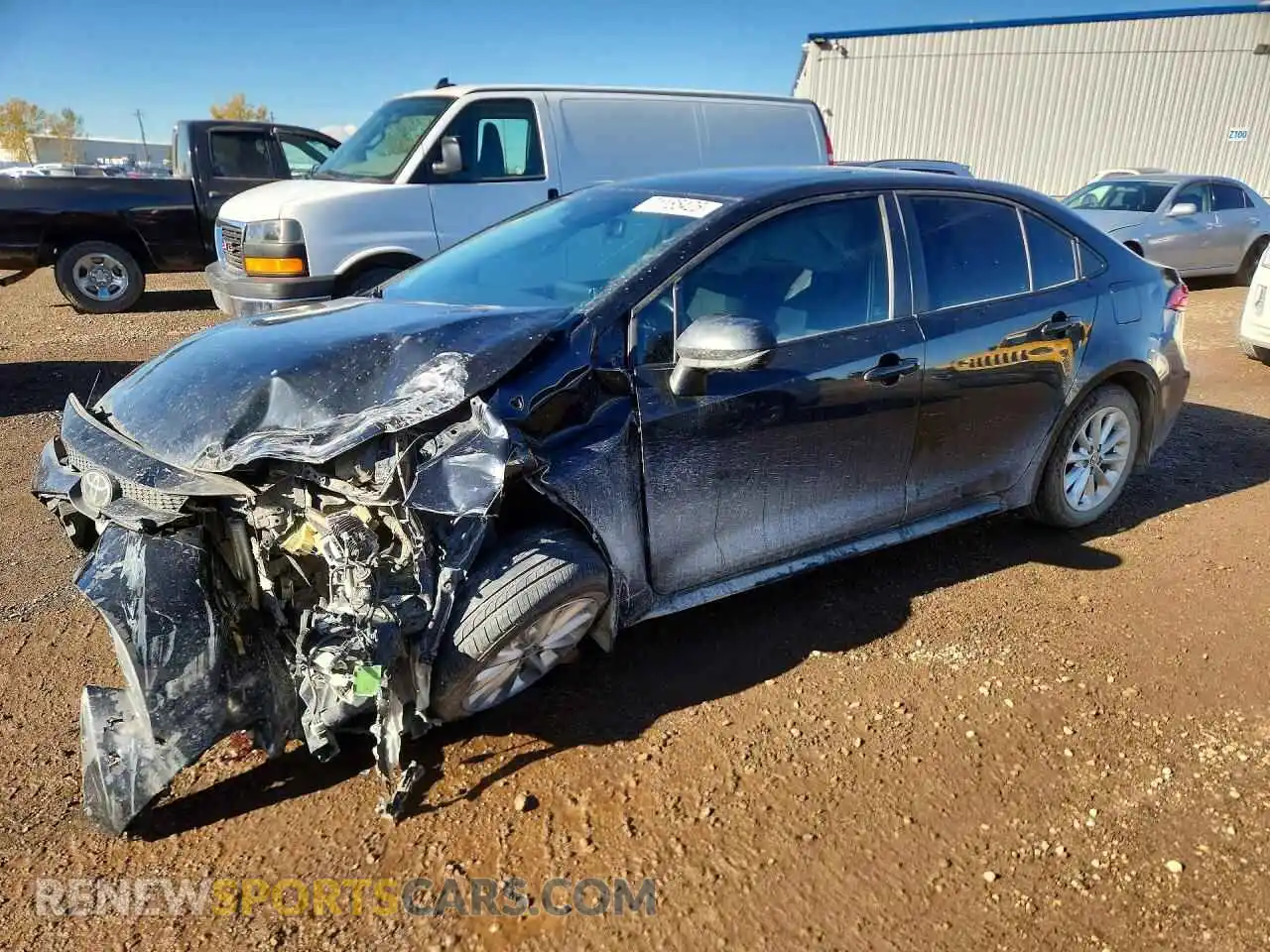 1 Photograph of a damaged car 5YFBPMBE4MP247246 TOYOTA COROLLA 2021