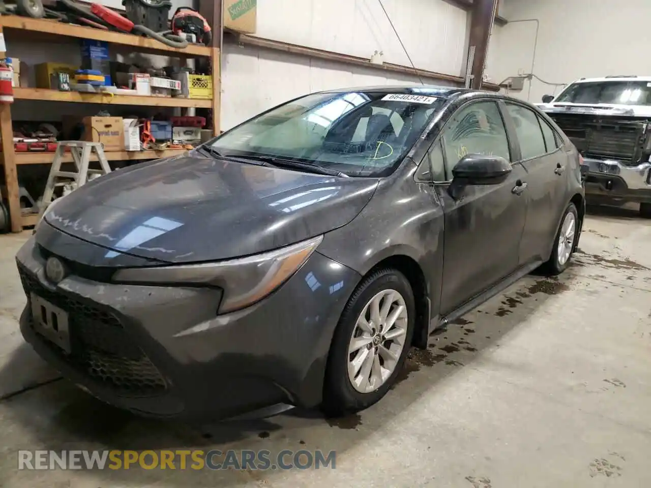 2 fotografías del automóvil dañado 5YFBPMBE7MP215620 TOYOTA COROLLA 2021