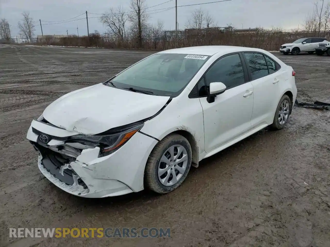 1 Photograph of a damaged car 5YFBPMBE9MP154450 TOYOTA COROLLA 2021