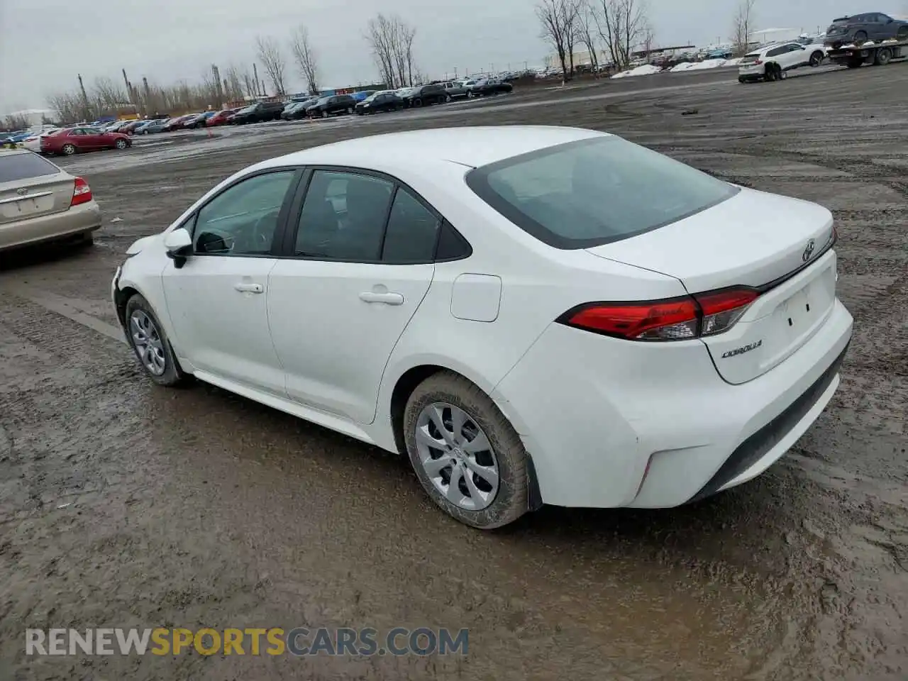 2 Photograph of a damaged car 5YFBPMBE9MP154450 TOYOTA COROLLA 2021