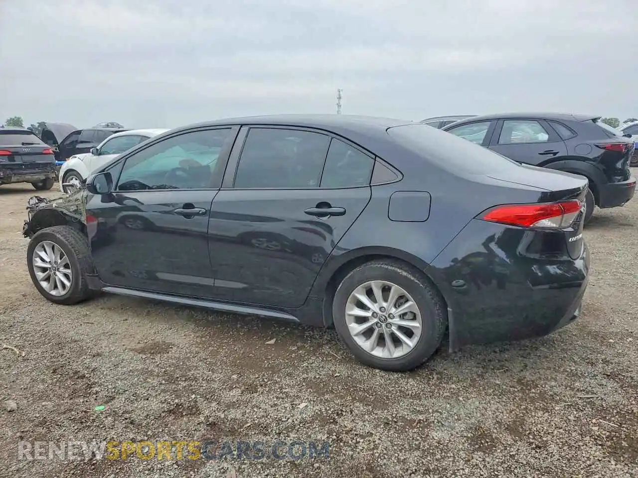 2 fotografías del automóvil dañado 5YFBPMBEXMP224327 TOYOTA COROLLA 2021