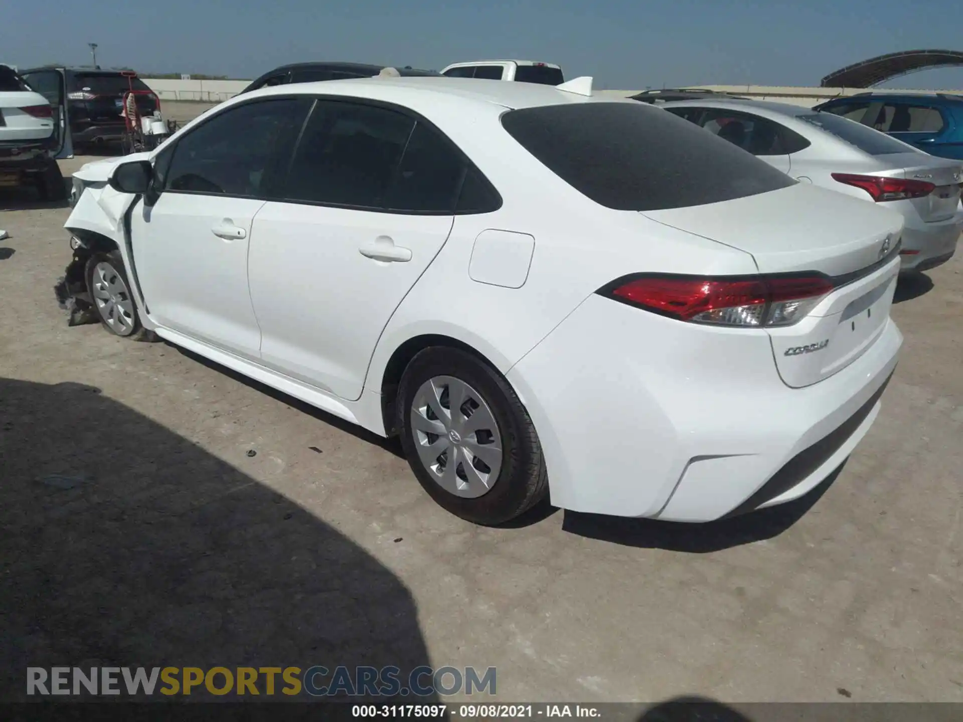 3 fotografías del automóvil dañado 5YFDPMAE2MP148323 TOYOTA COROLLA 2021