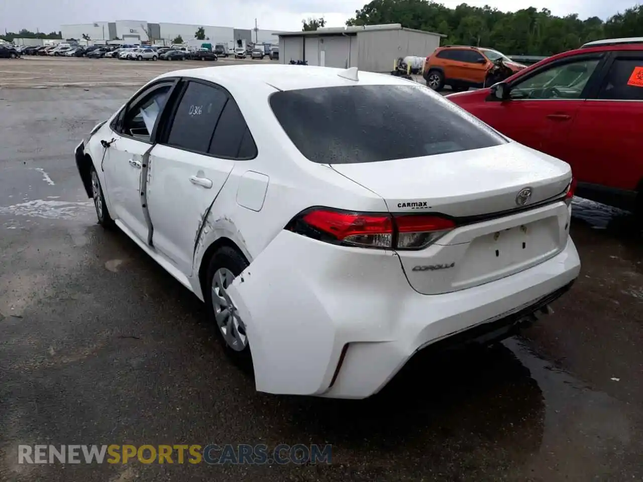 3 Photograph of a damaged car 5YFDPMAE5MP168792 TOYOTA COROLLA 2021