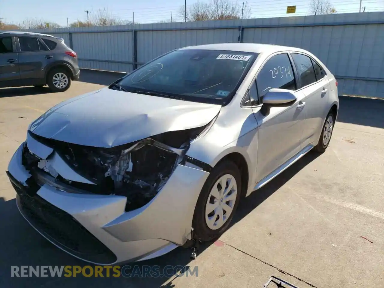 2 Photograph of a damaged car 5YFDPMAE8MP164168 TOYOTA COROLLA 2021