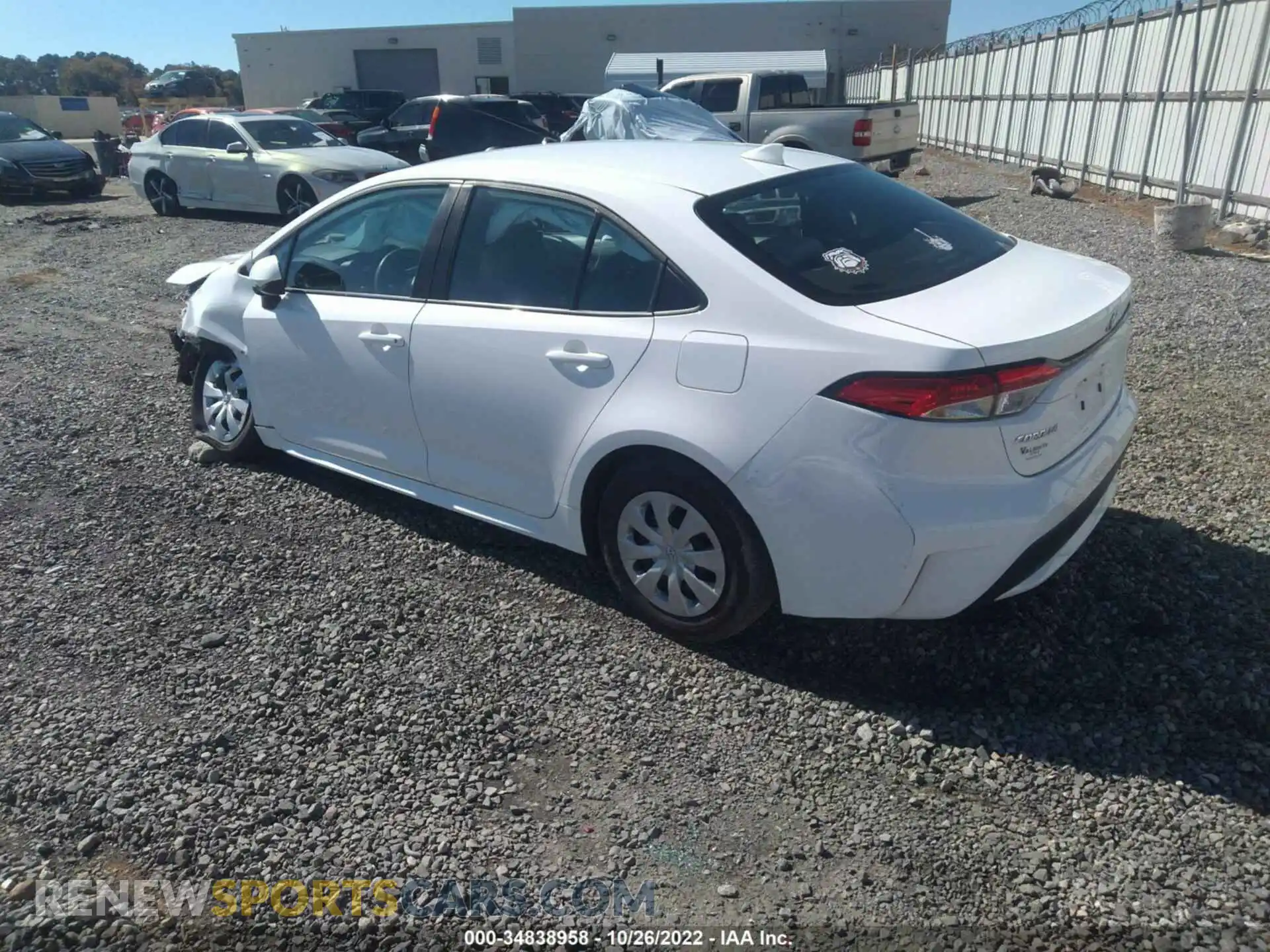 3 fotografías del automóvil dañado 5YFDPMAEXMP192201 TOYOTA COROLLA 2021