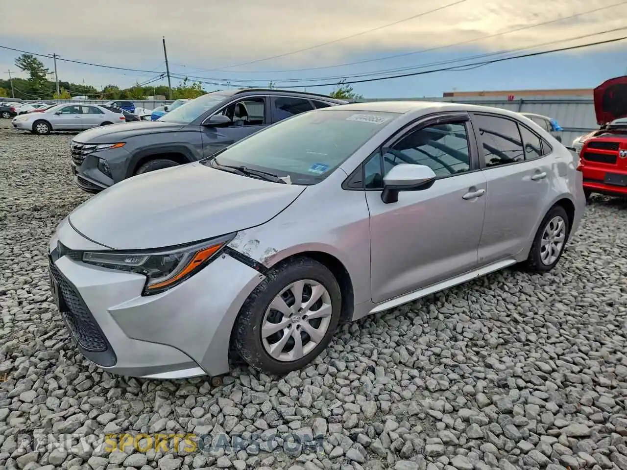1 Фотография поврежденного автомобиля 5YFEPMAE0MP154657 TOYOTA COROLLA 2021