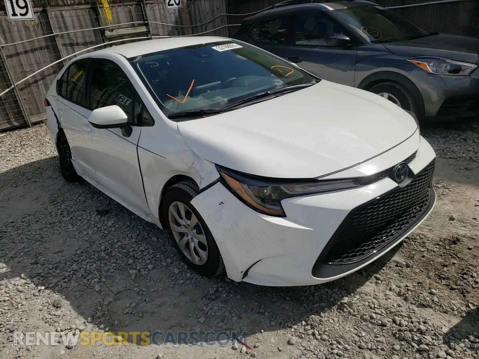1 Photograph of a damaged car 5YFEPMAE0MP155226 TOYOTA COROLLA 2021