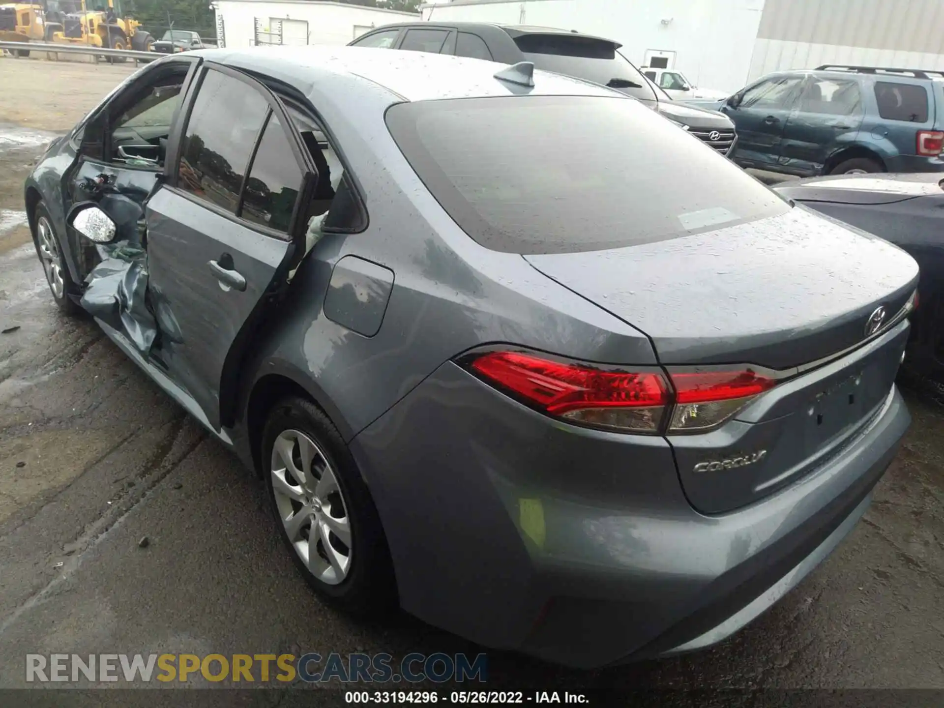 3 Photograph of a damaged car 5YFEPMAE0MP157123 TOYOTA COROLLA 2021