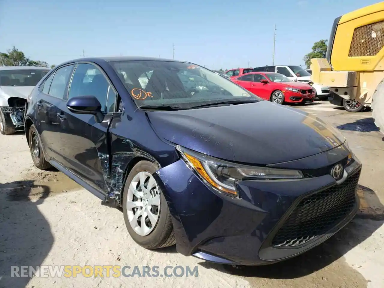 1 Photograph of a damaged car 5YFEPMAE0MP159048 TOYOTA COROLLA 2021