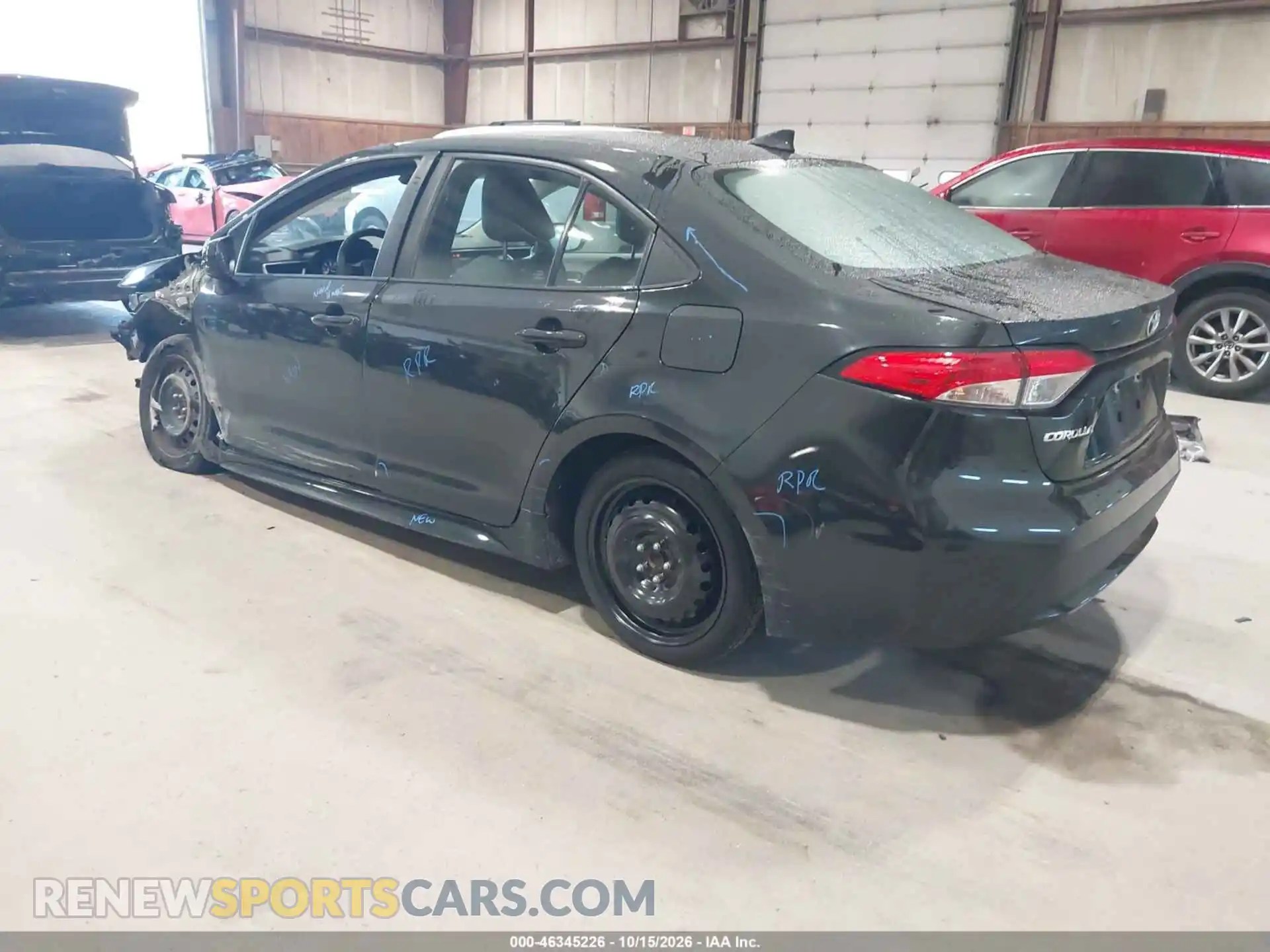 3 Фотография поврежденного автомобиля 5YFEPMAE0MP160071 TOYOTA COROLLA 2021