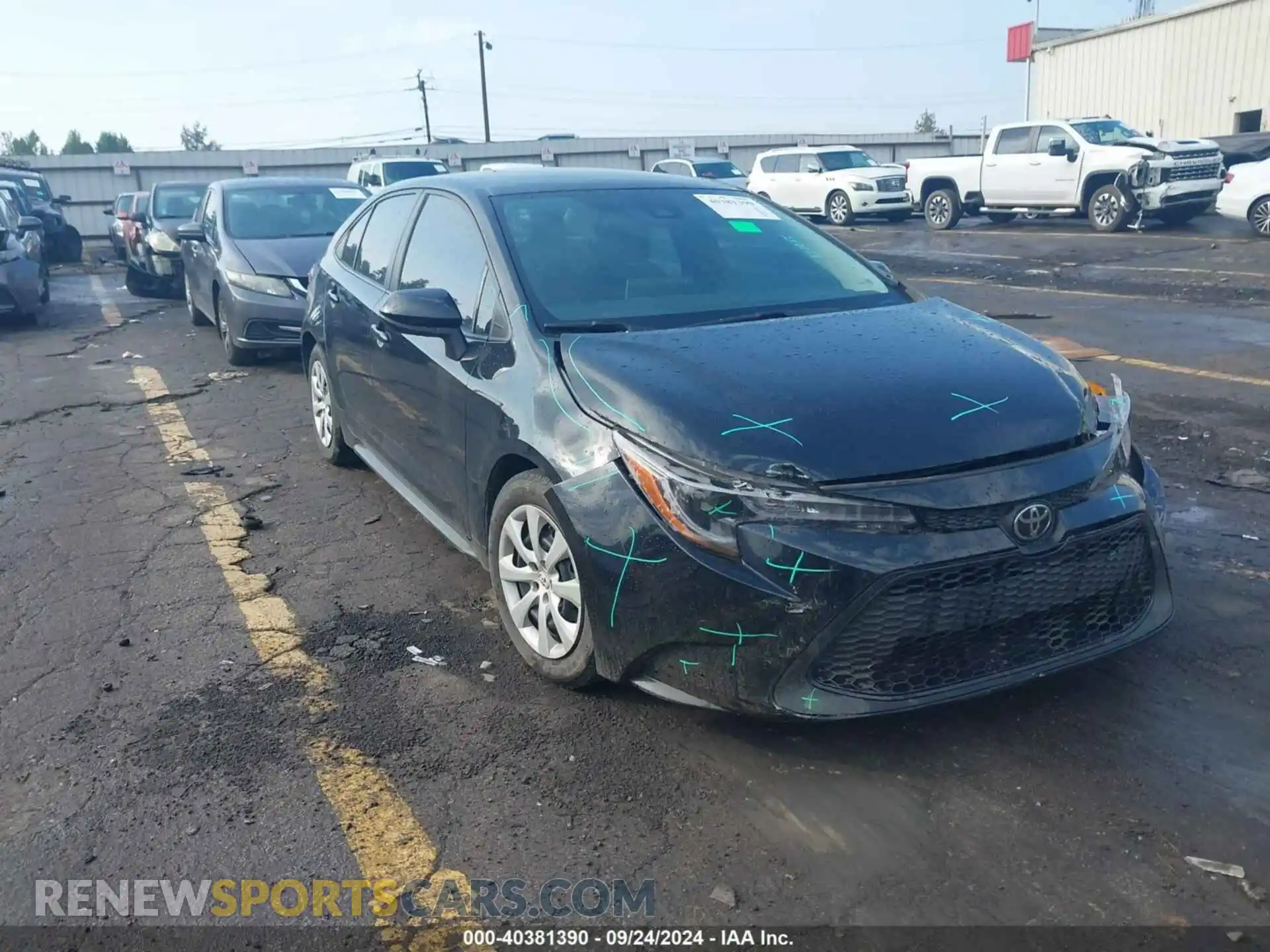 1 fotografías del automóvil dañado 5YFEPMAE0MP163360 TOYOTA COROLLA 2021