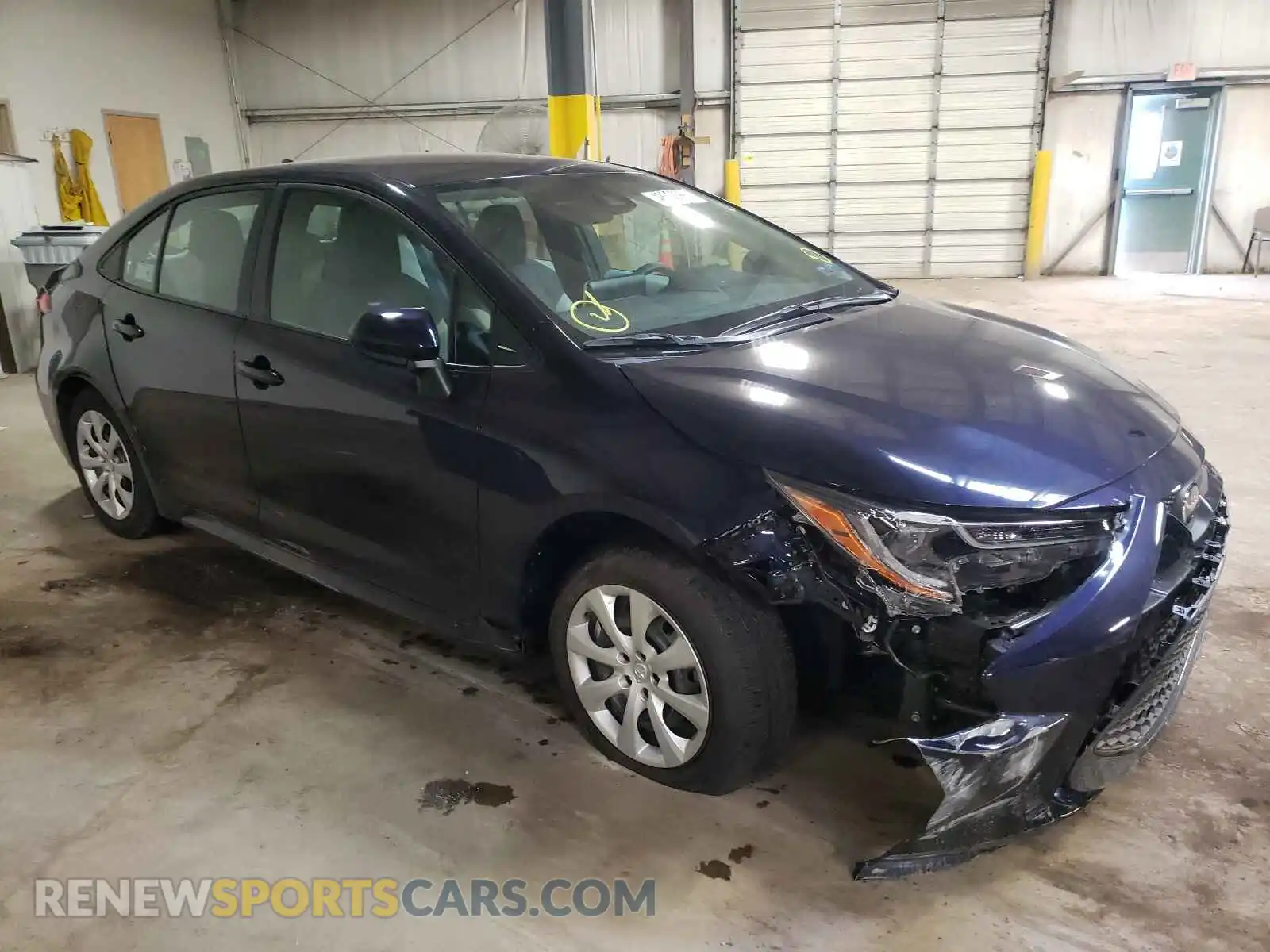 1 Photograph of a damaged car 5YFEPMAE0MP163987 TOYOTA COROLLA 2021