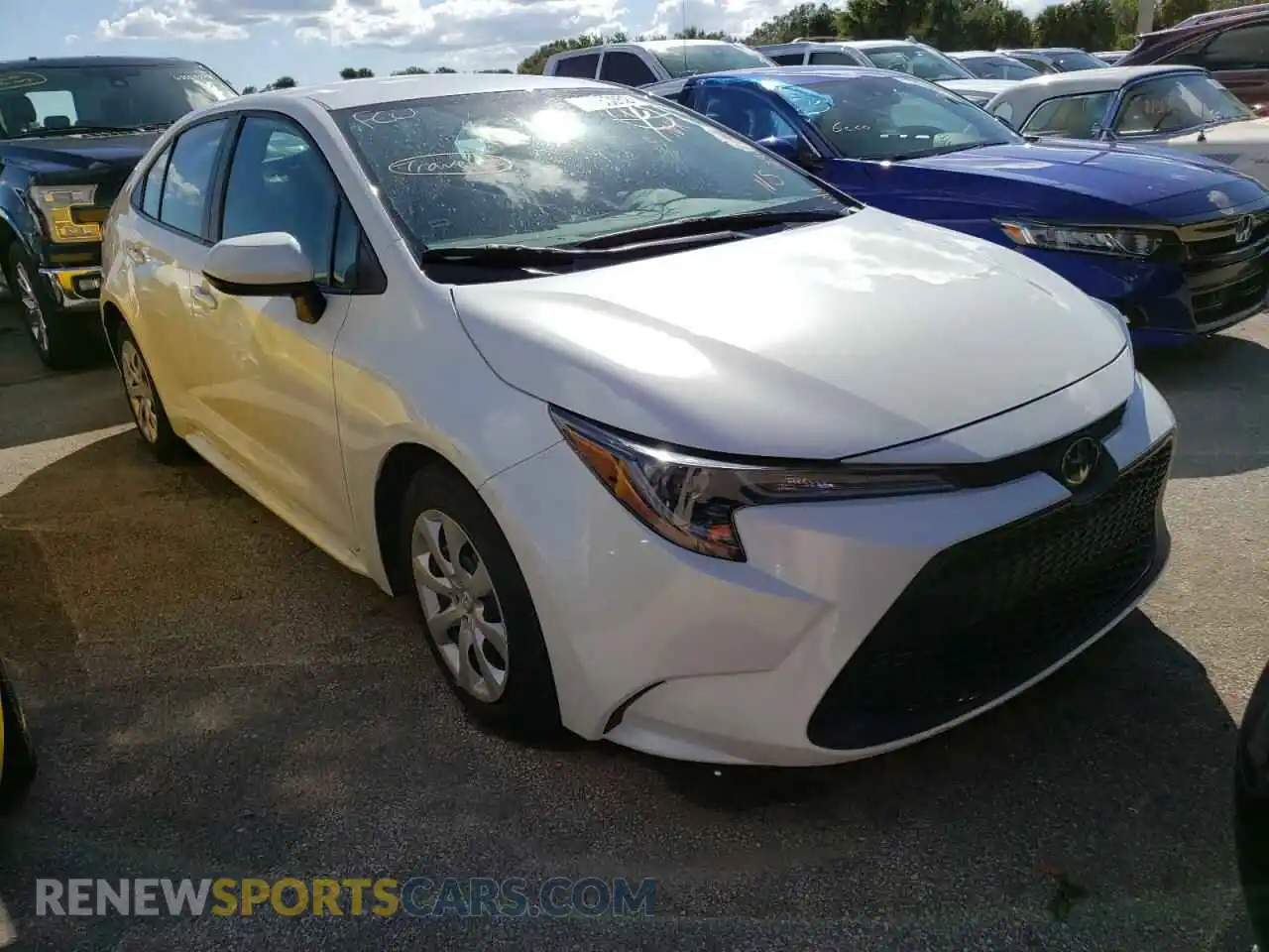 1 Photograph of a damaged car 5YFEPMAE0MP163990 TOYOTA COROLLA 2021