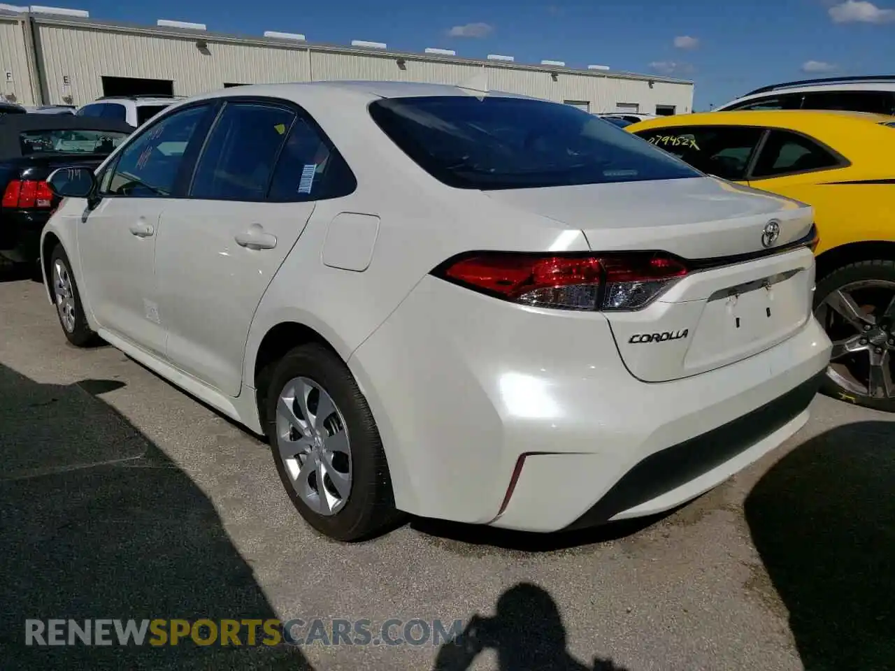 3 Photograph of a damaged car 5YFEPMAE0MP163990 TOYOTA COROLLA 2021
