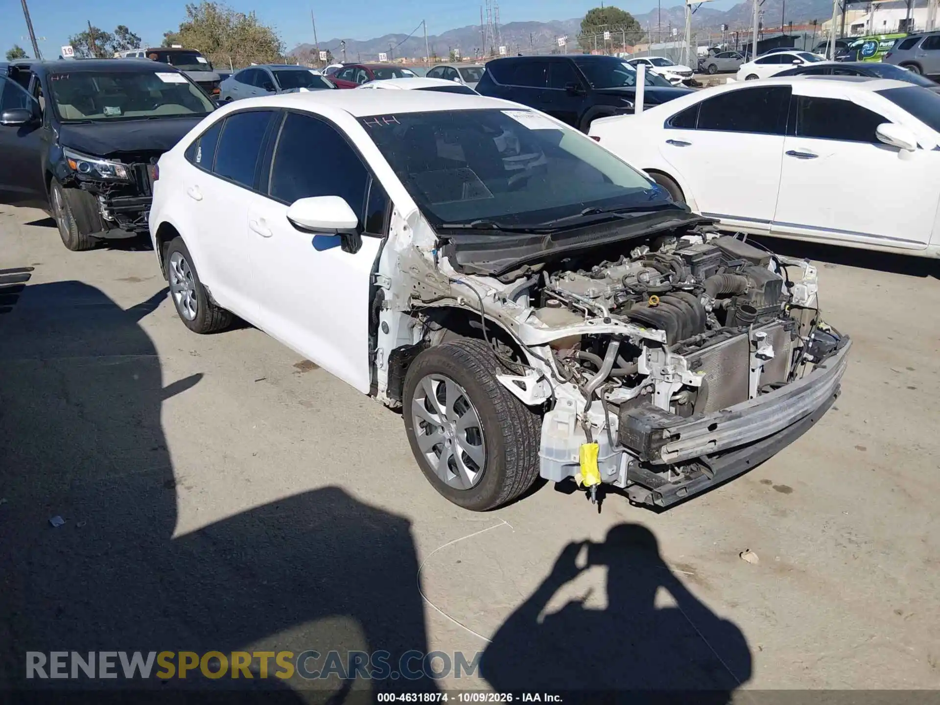 1 Photograph of a damaged car 5YFEPMAE0MP164248 TOYOTA COROLLA 2021