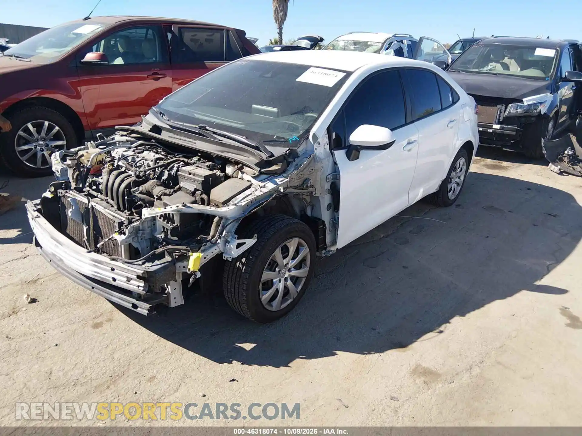 2 Photograph of a damaged car 5YFEPMAE0MP164248 TOYOTA COROLLA 2021