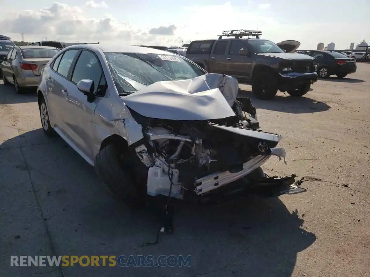 1 Photograph of a damaged car 5YFEPMAE0MP164637 TOYOTA COROLLA 2021