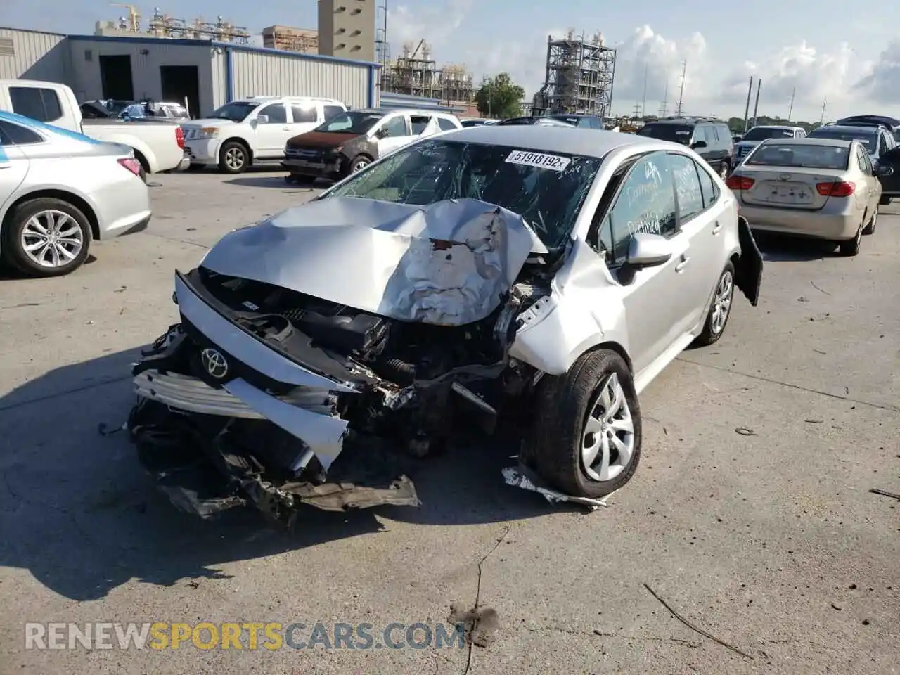 2 Photograph of a damaged car 5YFEPMAE0MP164637 TOYOTA COROLLA 2021