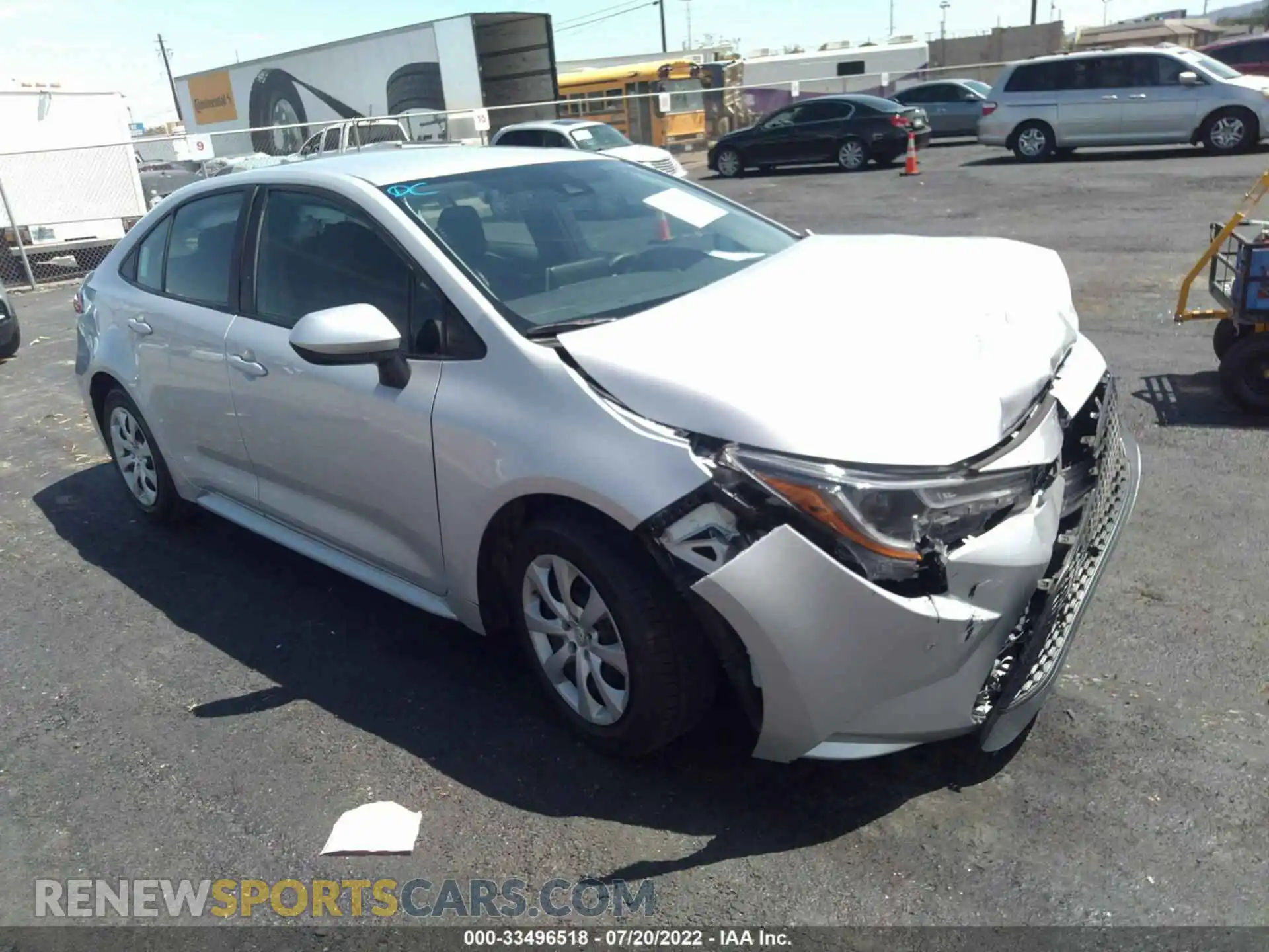1 Photograph of a damaged car 5YFEPMAE0MP165979 TOYOTA COROLLA 2021