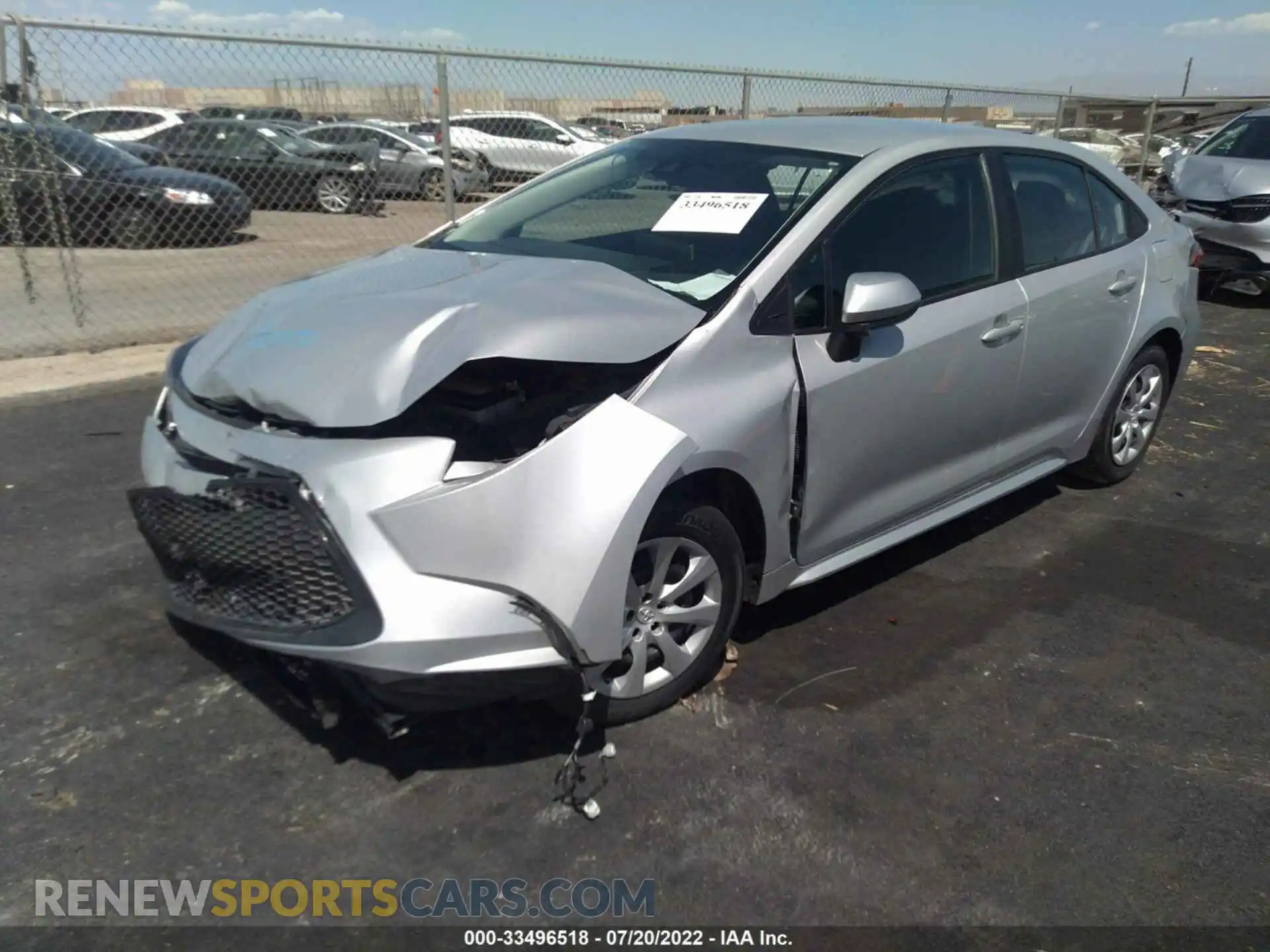 2 Photograph of a damaged car 5YFEPMAE0MP165979 TOYOTA COROLLA 2021
