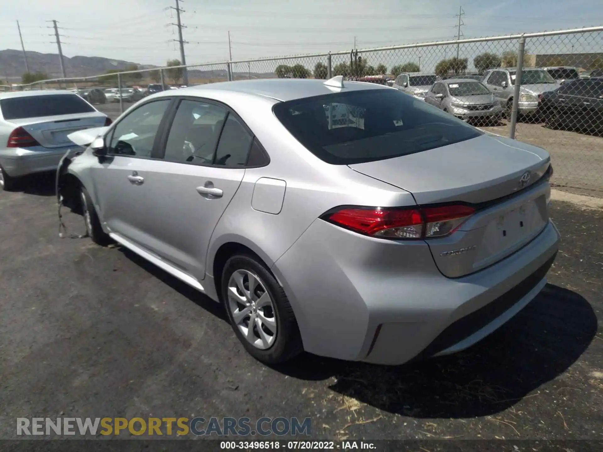 3 Photograph of a damaged car 5YFEPMAE0MP165979 TOYOTA COROLLA 2021