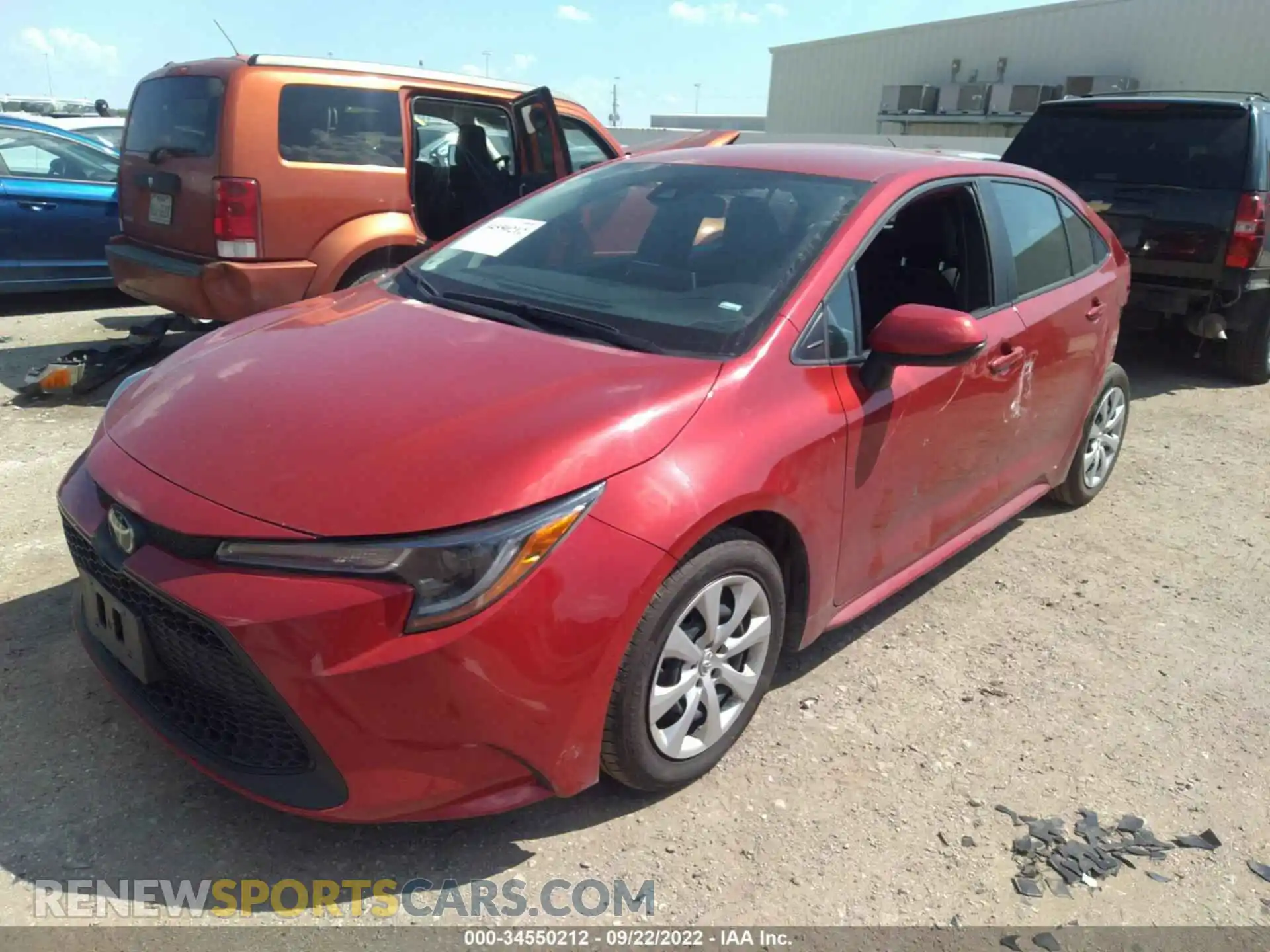2 Photograph of a damaged car 5YFEPMAE0MP169529 TOYOTA COROLLA 2021