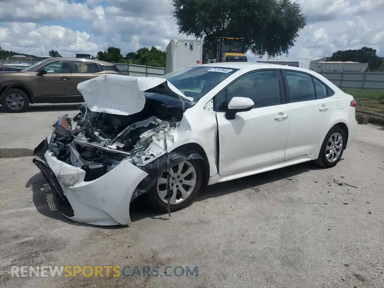 1 Photograph of a damaged car 5YFEPMAE0MP173354 TOYOTA COROLLA 2021