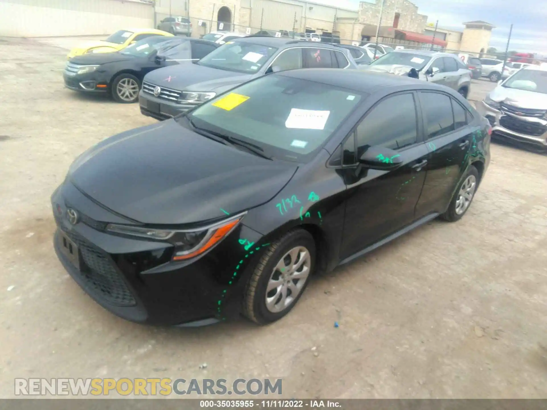 2 Фотография поврежденного автомобиля 5YFEPMAE0MP174598 TOYOTA COROLLA 2021