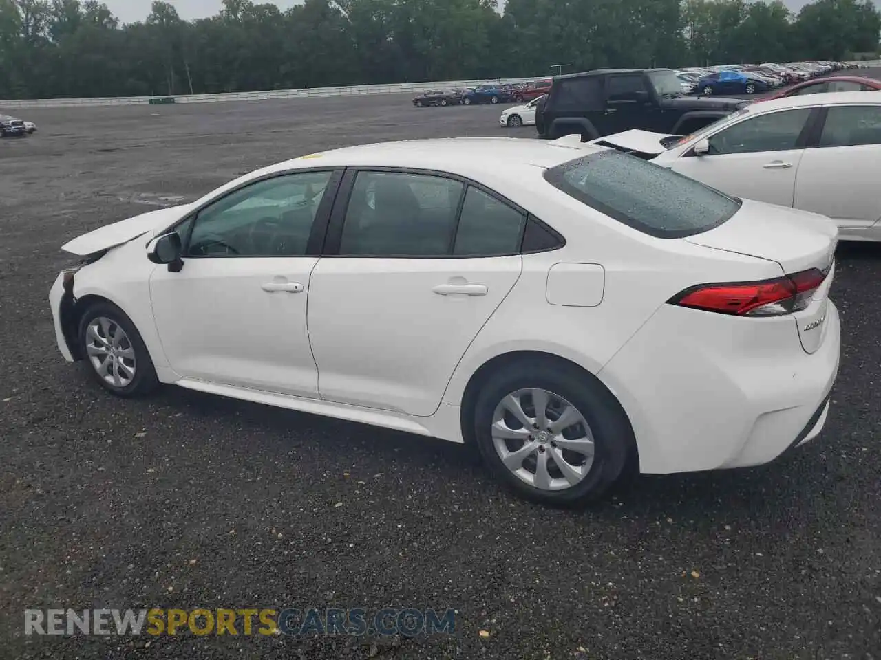 2 Photograph of a damaged car 5YFEPMAE0MP180188 TOYOTA COROLLA 2021