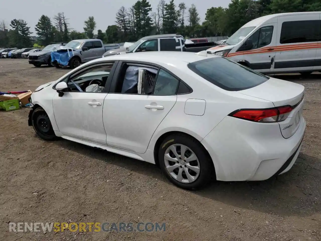 2 Photograph of a damaged car 5YFEPMAE0MP180384 TOYOTA COROLLA 2021