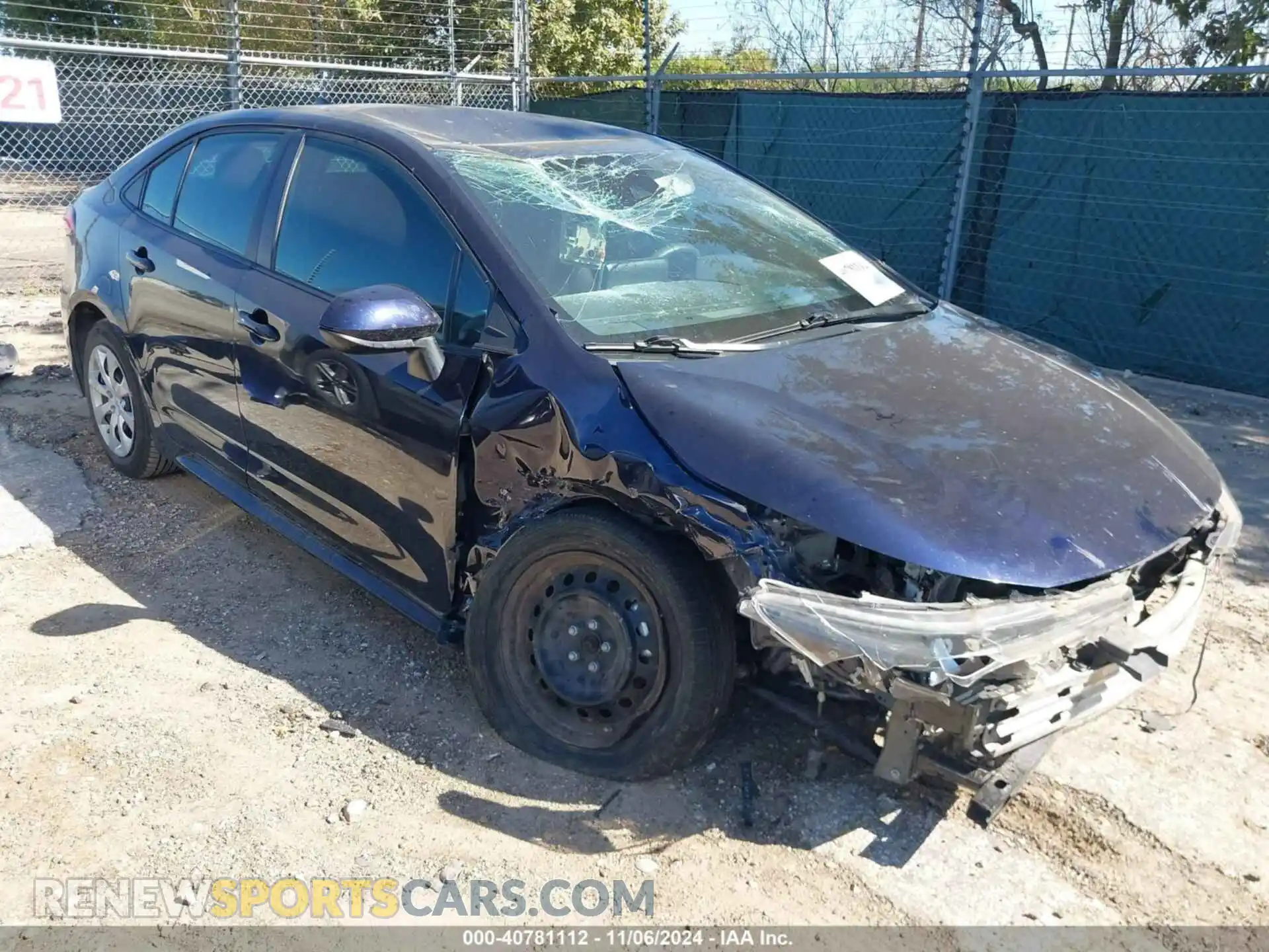 1 Photograph of a damaged car 5YFEPMAE0MP180854 TOYOTA COROLLA 2021