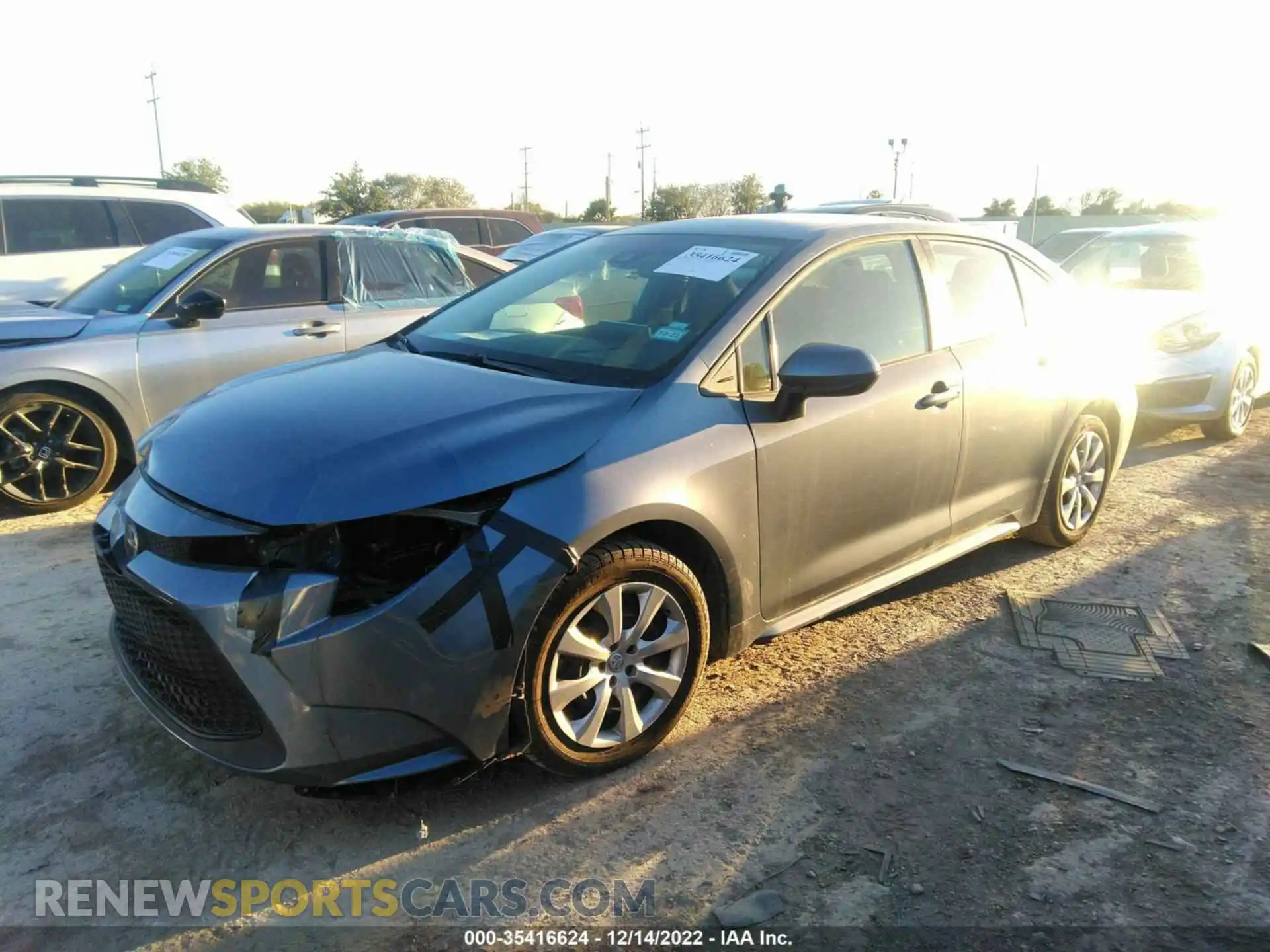 2 Photograph of a damaged car 5YFEPMAE0MP182345 TOYOTA COROLLA 2021