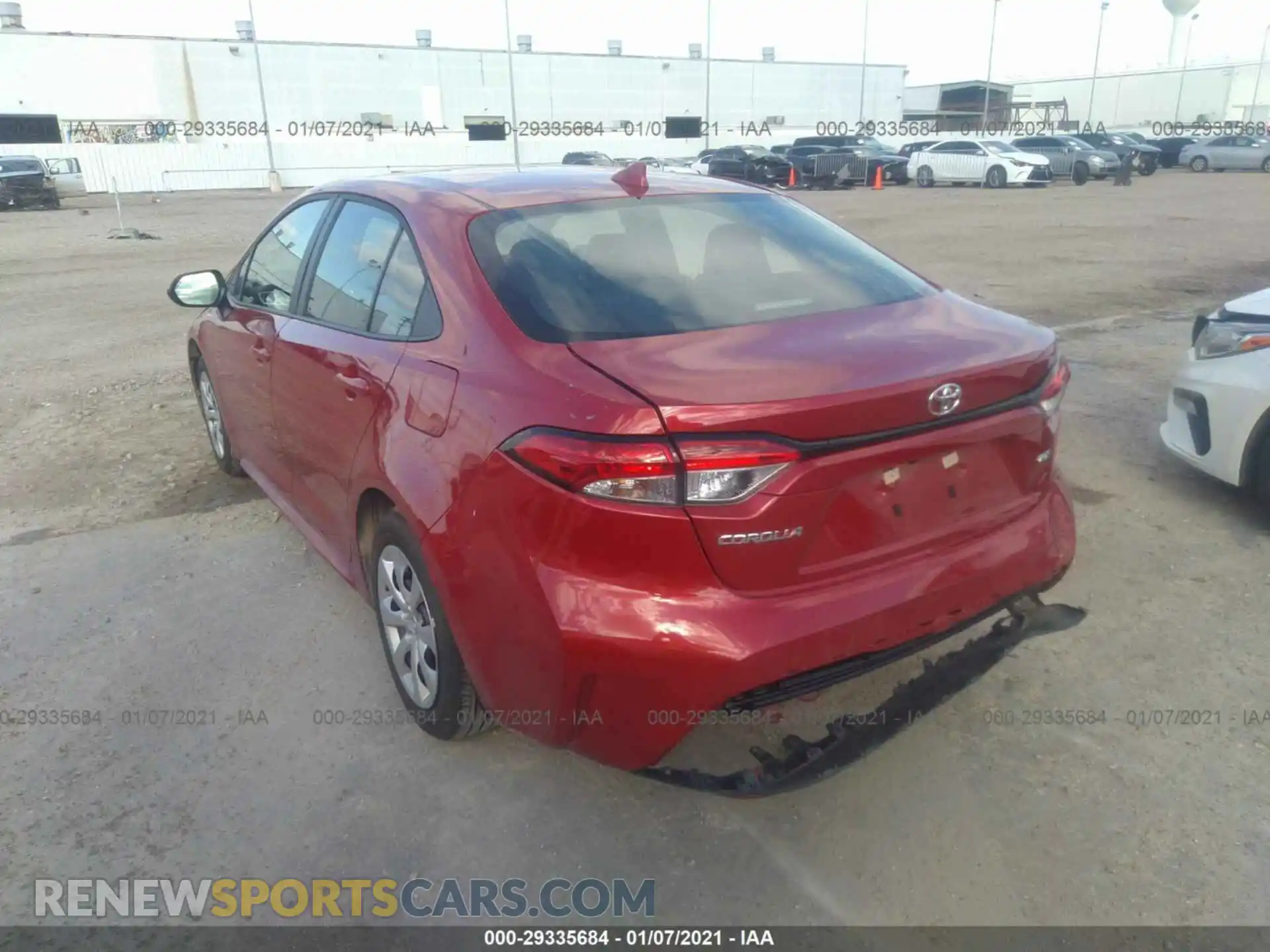 3 Photograph of a damaged car 5YFEPMAE0MP185083 TOYOTA COROLLA 2021