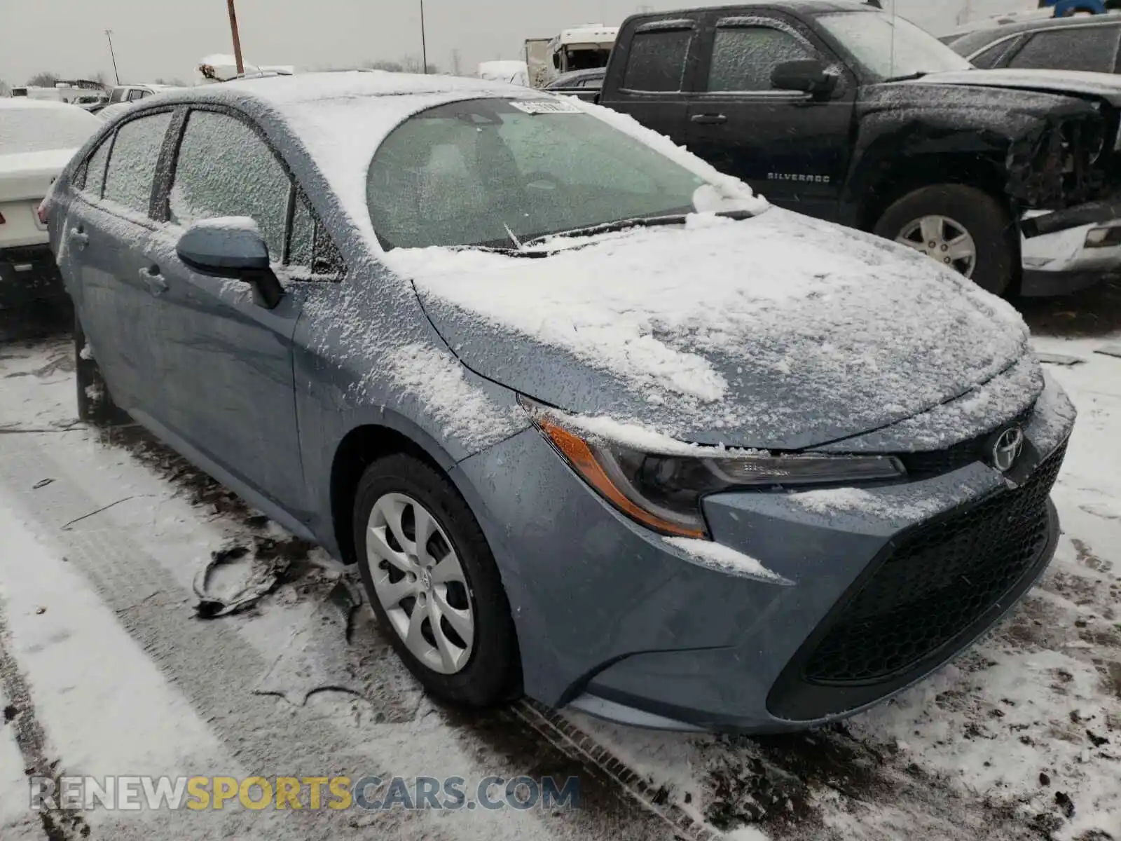 1 Photograph of a damaged car 5YFEPMAE0MP187397 TOYOTA COROLLA 2021