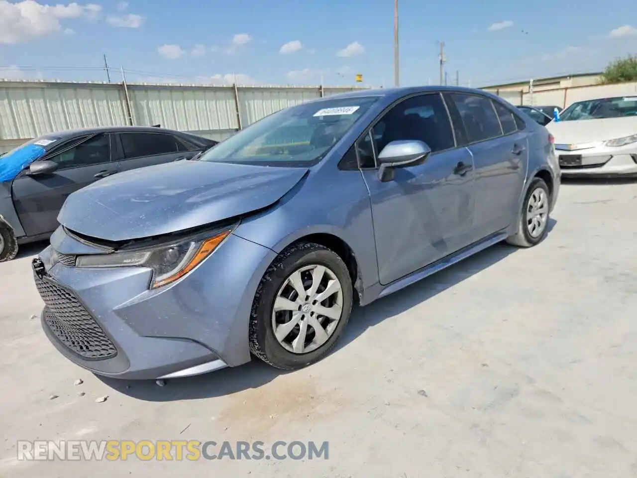 1 Photograph of a damaged car 5YFEPMAE0MP187657 TOYOTA COROLLA 2021