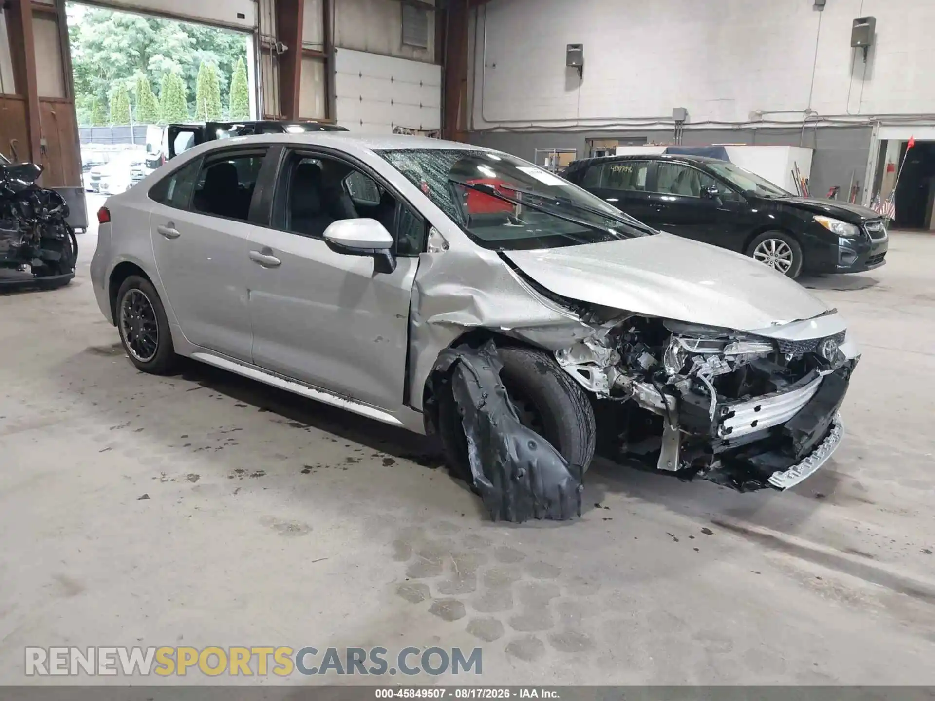 1 Photograph of a damaged car 5YFEPMAE0MP192776 TOYOTA COROLLA 2021