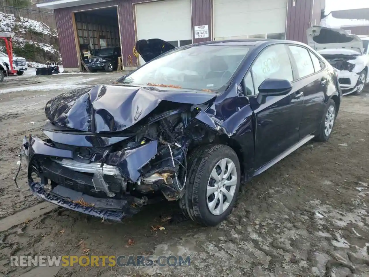 1 Photograph of a damaged car 5YFEPMAE0MP193247 TOYOTA COROLLA 2021