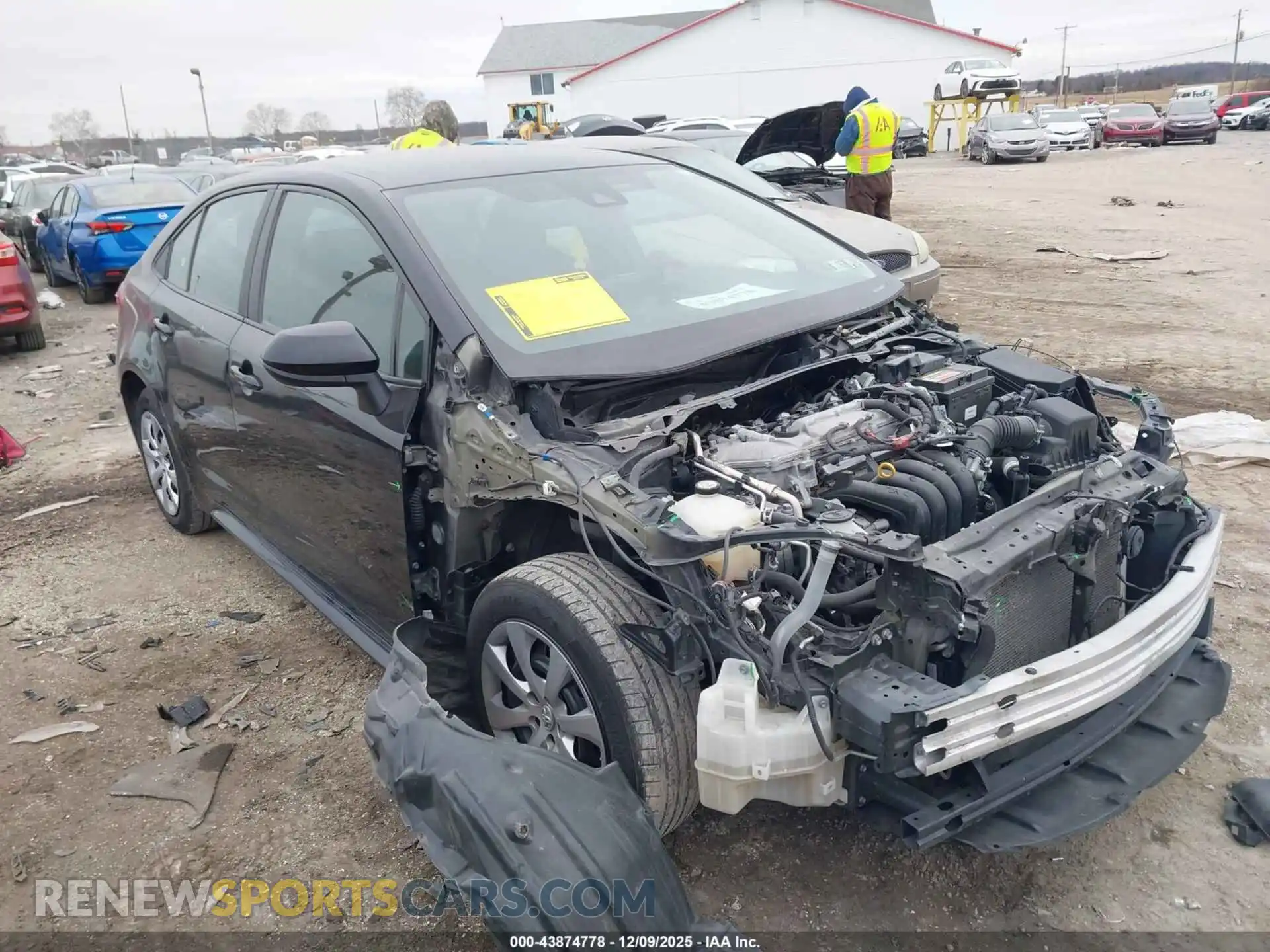 1 Photograph of a damaged car 5YFEPMAE0MP194480 TOYOTA COROLLA 2021