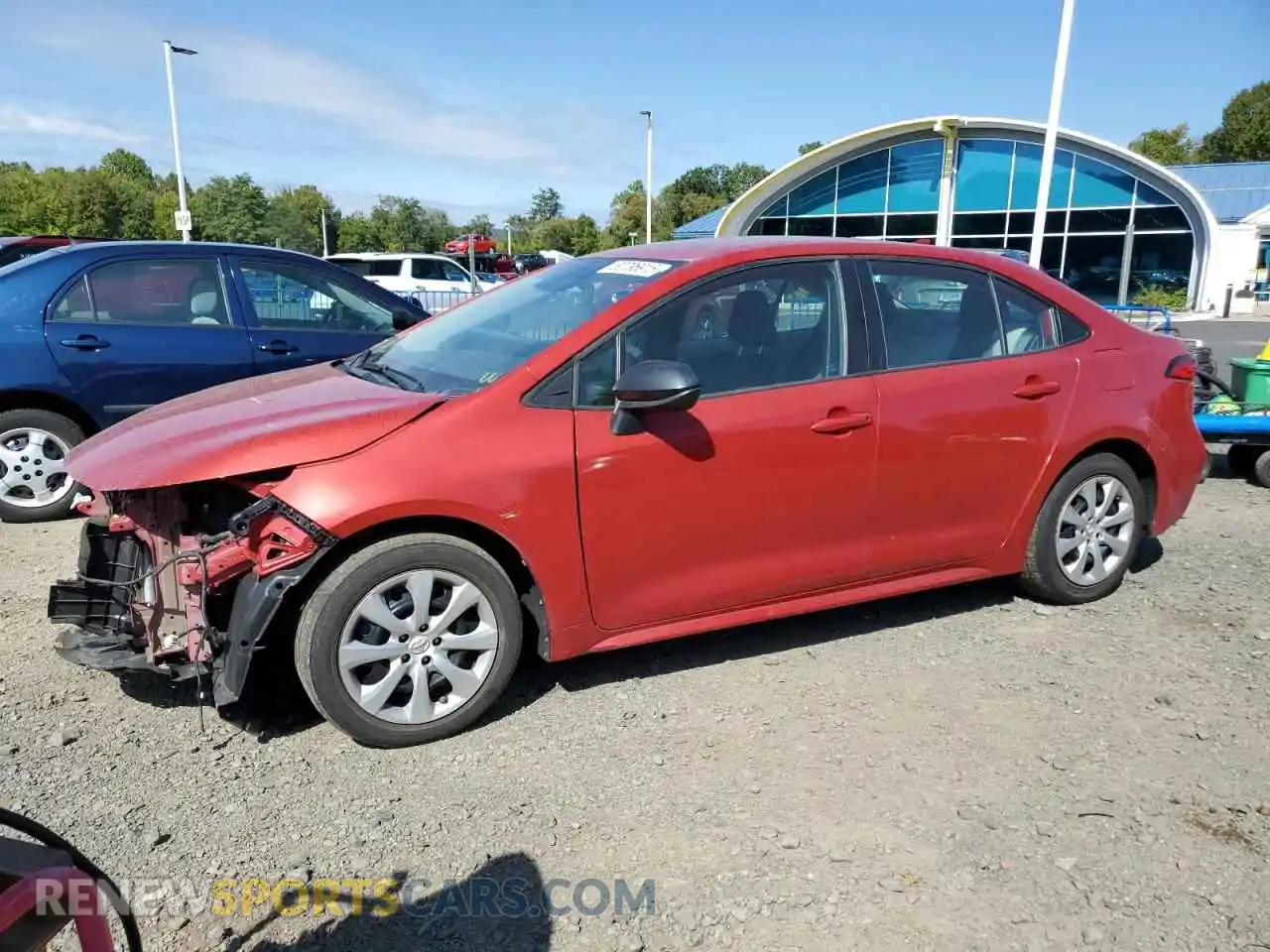 1 Photograph of a damaged car 5YFEPMAE0MP194625 TOYOTA COROLLA 2021